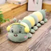 1pc 45100cm fofo boneca de luxo macio de luxo colorido Caterpillar Toys Baby Sleeping Pillow Presente para Ldren J220729