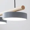 Hanglampen Noordelijke houten LED -licht Moderne hangende lamp eettafel restaurant kroonluchter huisverlichting woonkamer studie slaapkamer