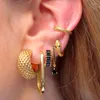 Creolen ISUEVA Boho-Stil Gold gefüllt Luxus einfache Ohrstecker für Frauen Punk Modeschmuck Großhandel