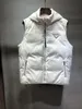 Automne et hiver classique marque hommes vers le bas gilet haute qualité poche à fermeture éclair couture conception taille chinoise gilet de créateur de luxe