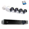 4ch 1080p PoE NVR Security Camera CCTV System P2P IR Nocne Vision 4PCS 2 0MP Zestaw nadzoru kamery IP Outdoor App View206r