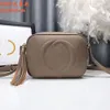 Classic Soho Head Cover Camera Bag Cowhide Leather Chain Crossbody Shoulder Bags High Quality Solid Color G Purse Women Wallets Messenger Ba