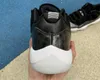 أعلى إصدار Jumpman 11 Low Barons Mens Forcall Shoes White Metallic Silver 11s Carbon Plate True Sole Sneakers Obra
