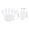 Nagelkonstsatser 50st Crown Shape False Display Polish Color Card Plate Practice Stand Tips Bräda