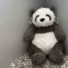 3545 cm panda peluche giocattoli morbidi cartoni animati simpatici animali in bianco e nero pieno addormentato pop decorazioni per la casa per bambini regalo di compleanno J220729