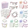 Charm Bracelets Kit de Pulseiras para Mulheres Acessórios para Fazer Jóias Conjunto de Charms de Metal para Crianças Feitas à Mão Contas Macroporosas Trend Hand String 221105