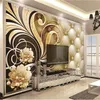 カスタム小売3Dフラワーウォールペーパー絶妙で豪華な花柄のリビングルームベッドルームキッチン装飾絵画壁画283W