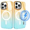حالات الهاتف الخليوي الشفافة ، مغناطيسي TPU TPU Honeycomb Color Magnet Case Case Case Caseproof Back Cover for iPhone 14 Plus Max 13 12 11