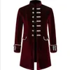 Jaqueta masculina noble vintage medieval cosplay velet príncipe cenas retrô blazer blazer gótico steampunk carnaval festa cavaleiro top j220720