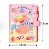 Notebook fofo para estudantes A6 Binder Agenda Journal Kawaii Diário Organizador Spiral Notas diárias Livro 6 Anéis