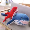 60100135cm Giant Hammerhead Shark Cuddle Lifely Shark Toy Soft Cuddle Dier Hoge kwaliteit Ldren Verjaardag Geschenk Decor J220729