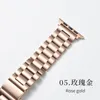Link Bracelet Wristband Stainless Steel Watchband Band Brutsly Foldly Clasp Asportsible for Apple Watch Series 3 4 5 6 7 8 SE Ultra Iwatch 41 45 49mm
