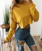 Crop Top Hoodie Women Solid Color Navel Short Hooded Streetwear Long Sleeve Harajuku Hoodie Sport Thin Coat polerones mujer