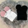 Cappelli Carino 0-3 mesi Neonate Boy Ear Hat Childs Kids Morbido cotone lavorato a maglia Beanie e berretti Accessori per capelli Stuff