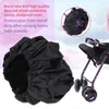 Stroller -onderdelen 4 stks/lot Baby Black Cover Praktisch kinderwagen Anti vuil van vloerstofvrije wielen Bescherming Accesso