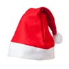 Sombreros de fiesta de santa de santa de navidad sombreros de fiesta de gorra roja y blanca para santa claus disfraz decoración navideña para niños sombrero de Navidad para adultos dh874
