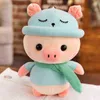 1pc 3550cm fofo crossdressing porco brinquedos de pelúcia de desenho animado de desenho animado de desenho animado Piggy Baby Toys Soothing Ldren Birthday Best Gifts J220729