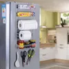 Réfrigérateur Rack Côté étagère Sidewall Portez des produits de cuisine multifonctionnels Organisateur Ménage de réfrigérateur multicouche Storage T20039409573