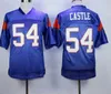 Football Jerseys Men's 7 Alex MORAN Jersey Blue White Mountain State BMS TV Movie 54 Kevin Thad CASTLE Embroidery s Sports Shirts Size S-4XL