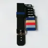 시계 밴드 5pcs Watchband 16 18 20 22 24mm 실리콘 밴드 고무 스트랩 루프 링 액세서리 홀더 사물함 9 색