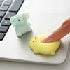 20pcs kawaii squishy mini sıkma kedi sevimli küçük hayvanlar parmak kuklaları stres el mochi tavşan fidget oyuncaklar çocuklar için toptan satış