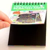 Kreative DIY Scratch Note Schwarz Karton Zeichnen Skizze Notizen Für Kinder Spielzeug Notebook Schule Liefert Zeichnung Zubehör