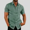 Men's T Shirts Terrific Men Top All Match Turn-down Collar Cardigan Wear-resistant