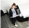 Jackets Leather Fringed Jacket GirlsTassel Spring PU Coat Kids Short Slim Motorcycle Fashion