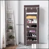 Clothing Wardrobe Storage Clothing Storage Canboun 10 Tier Shoe Tower Rack With Fabric Er 18 Pair Home Space Saving Organizer Port Dhwfq