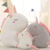 2550 Cm Unicorn Doll Cute Fat Animal Filled Unicorn Cuddle Soft Cushion Baby ldren Toys For Girl Birthday Gift Gifts J220729