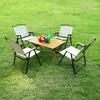 Loissine ext￩rieure Place Garden Ensembles de camp pliants portables Chaise de camping de p￪che ￠ pique-nique avec poign￩e et sac de rangement