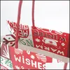 선물 랩 크리스마스 종이 선물 가방 레드 크래프트 가방 파티 새해 휴가 장식 랩 드롭 배달 홈 정원 축제 용품 DHD81