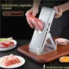 Meat Poultry Tools Household Meat Slicer Manual Adjustable Grater Vegetable Cutting Shredder Slicers Kitchen Gadgets Drop Delivery Dhrku