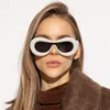 Sonnenbrille 2022 Mode aufgeblasene Maske Frauen Punk Oval dicker Rahmen Bonbonfarben Sonnenbrille UV-Schutz Y2K One Piece Brillen