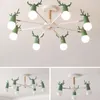 Pendant Lamps Creative Antlers LED Chandelier Living Room Lighting Bedroom Light Restaurant Indoor Lamp Factory Wholesale