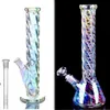 Hookahs coloful glass water bongs downstem perc bubbler dab rigs dabber heady rig recycler bong water pipe
