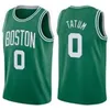 Jayson Tatum Jaylen Brown Maillots de basket-ball Blanc 2024 City Shirt Green Edition Jersey 0 7 36