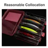 Fishing Accessories Kingdom Double or Single Side Tackle Box Multi Compartments Bait Lure Hook Storage Case Plastic 221107