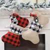 Decorazioni natalizie sacche da regalo osseo per Natale stock stocking bambini caramelle decorazioni decorazioni decorazioni per la casa