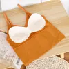 Bustier Corsetti Donna Bralette Top Backless Tube Top Crop Reggiseno senza cuciture con imbottito Streetwear Fitness Reggiseno sportivo Canotte