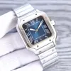 Gold Square Mens 40mm Cenevre Orijinal Paslanmaz Çelik Mekanik Saatler Kılıf Bilezik Moda Oto Tarihi Saatler Erkek Kol saatleri Montre De Luxe Su Geçirmez