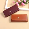 Wallets Woman's Wallet Long No Zipper Bow Brand Leather Coin Purses Tree Leaf Clutch Female Money Bag Holder 564