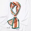 Halsdukar kvinnor mode hals halsduk ljus design bandeau silk bandana hårband slipsar
