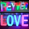 80 cm hoogte Oplaadbare LED verlichte alfabetbrieven Love Roman Column Road Leads for Hotels Shopping Opened Props