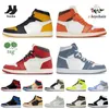 Dames Heren 1s Basketbalschoenen Jumpman 1 Starfish Denim Lost Found Gorge Green Taxi Patent Bred Mid University Blue Dark Mocha Offs White Trainers Sport Sneakers