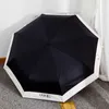 Lyxiga automatiska solregnparaplyer Vikbart designerparaply