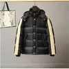 2023 Mens Jaqueta Mulheres Para Baixo Com Capuz Quente Parka Homens Puffer Jaquetas Carta Imprimir Roupas Outwear Windbreaker Inverno Marca Casal Street Style Designer Casacos S-5XL