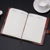 Retro hasło notebook osobisty z kodem blokady pu skóra grube notatnik codzienny planner książka biuro