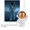 Decorações de interiores Decoração de carro Doll Doll Astronaut resina brinquedos dourados ornamentos de moda prata acessórios para meninas mans presentes