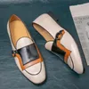 اللباس أحذية فاخرة متكافسة للرجال كبير الحجم من الجلد الناعم رجل chaussures homme مدببة رأس يقود ساباتوس المزيج